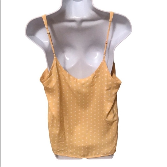 Women’s Polka Dot Essential Tank Top - A New Day - Yellow Size XS - Picture 2 of 5
